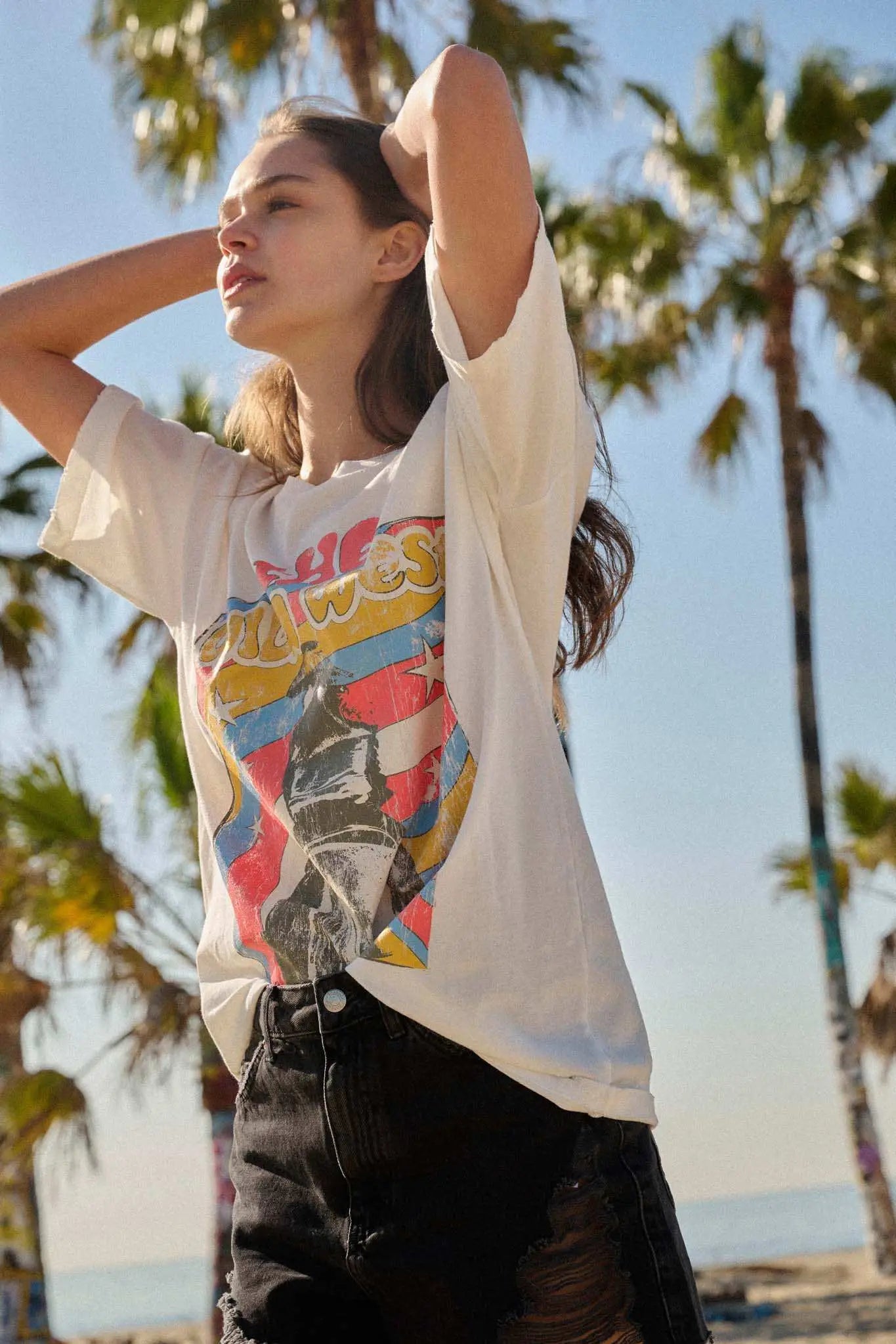 Wild West Oversize Cowboy Graphic Tee