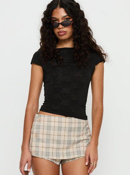 Avena Backless Top Black