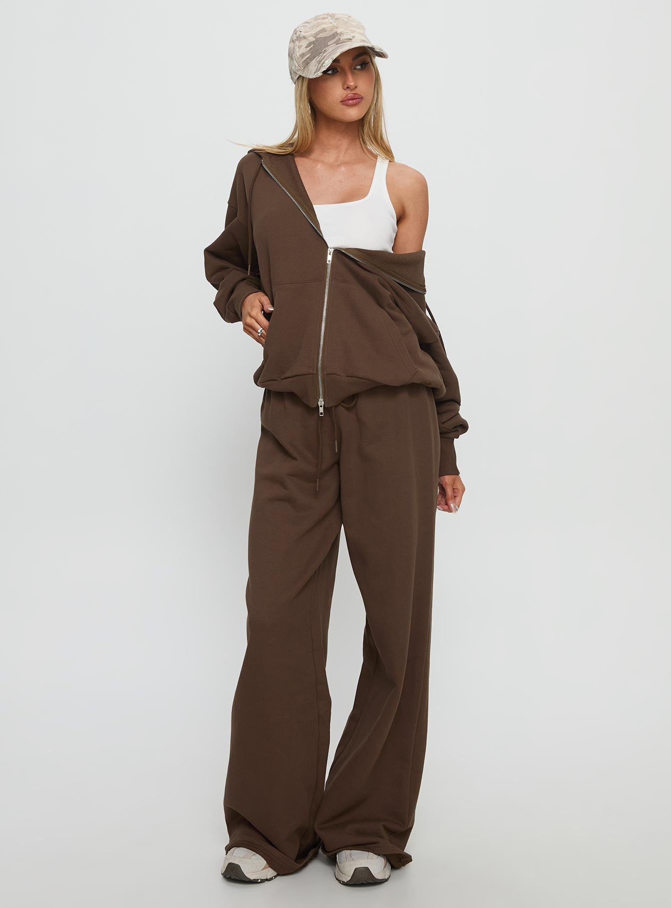 All Day Oversized Hoodie Chocolate
