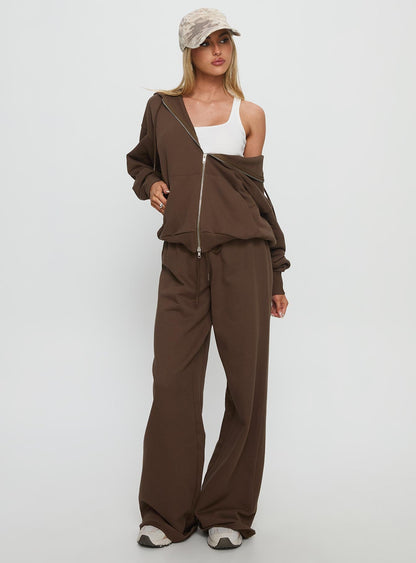 All Day Oversized Hoodie Chocolate