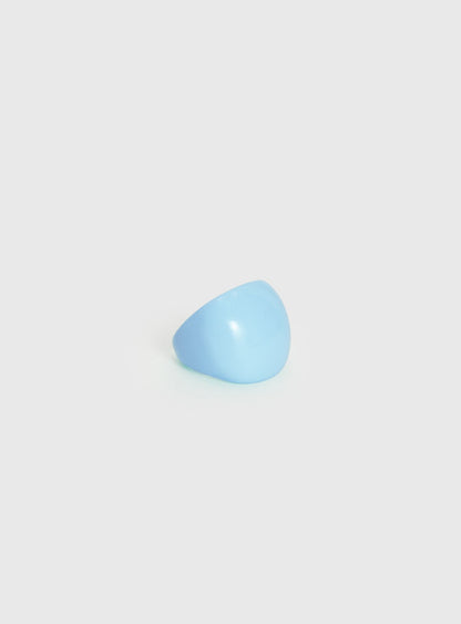 Brittanie Statement Resin Ring Blue