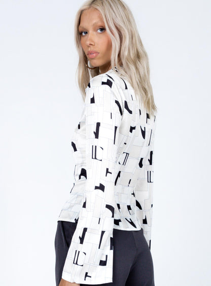 Anni Shirt Beige Multi