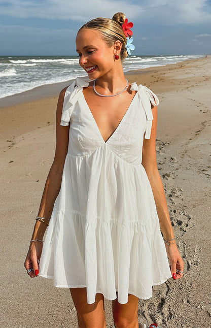 Angel Girl White Mini Dress