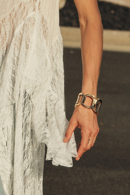 Westwood Gold Geometric Hinge Bangle Bracelet