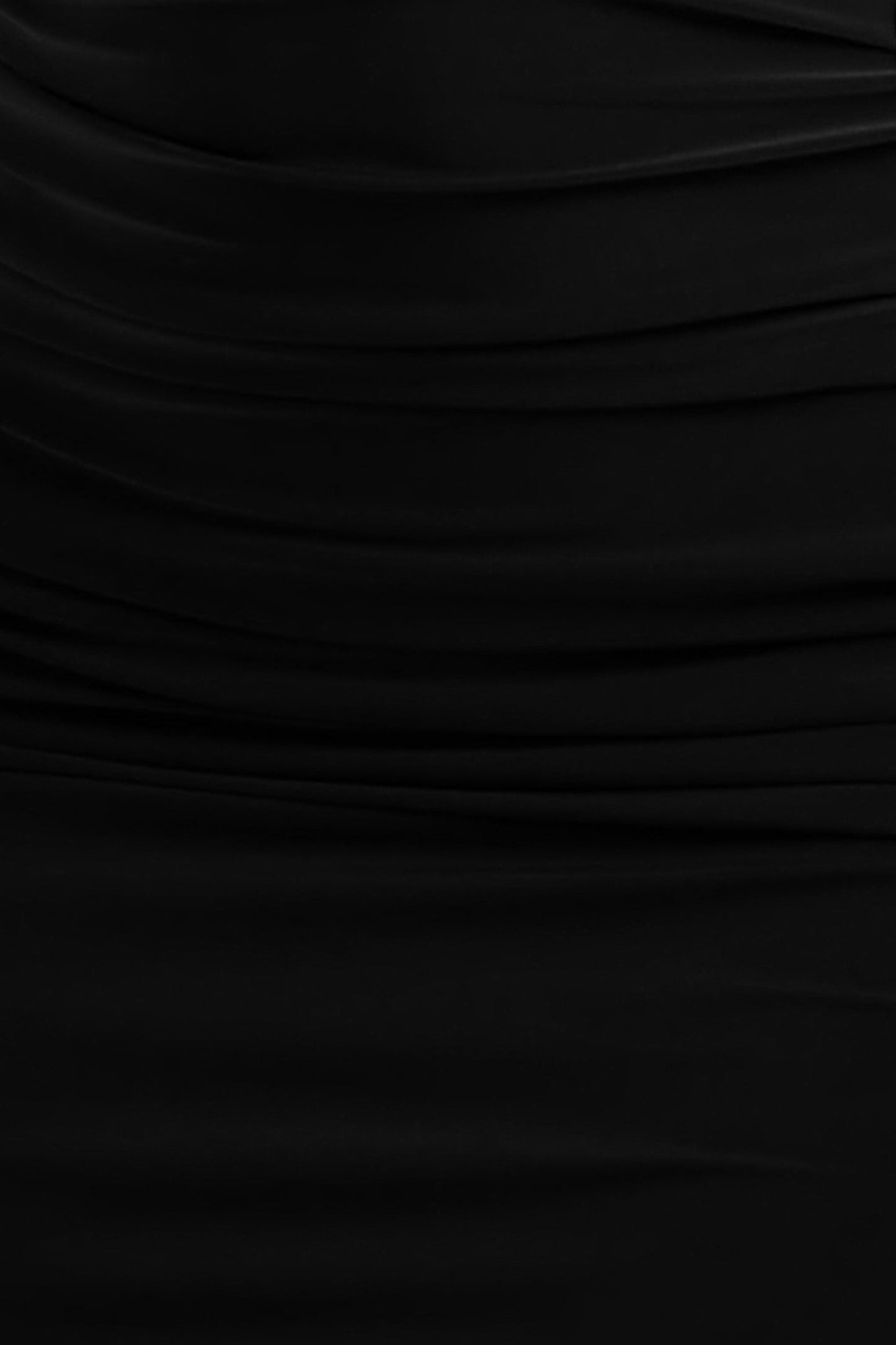 Dalarie | Black One-Shoulder Gathered Maxi Dress