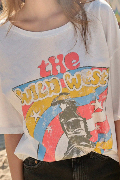 Wild West Oversize Cowboy Graphic Tee