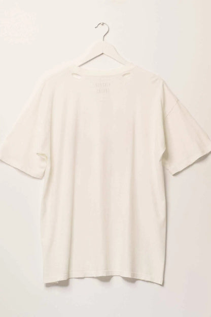 Terrific Tigers Oversized Distressed Graphic Tee
