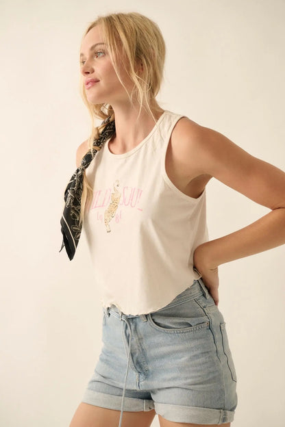 Wild Soul Lettuce-Edge Graphic Tank Top