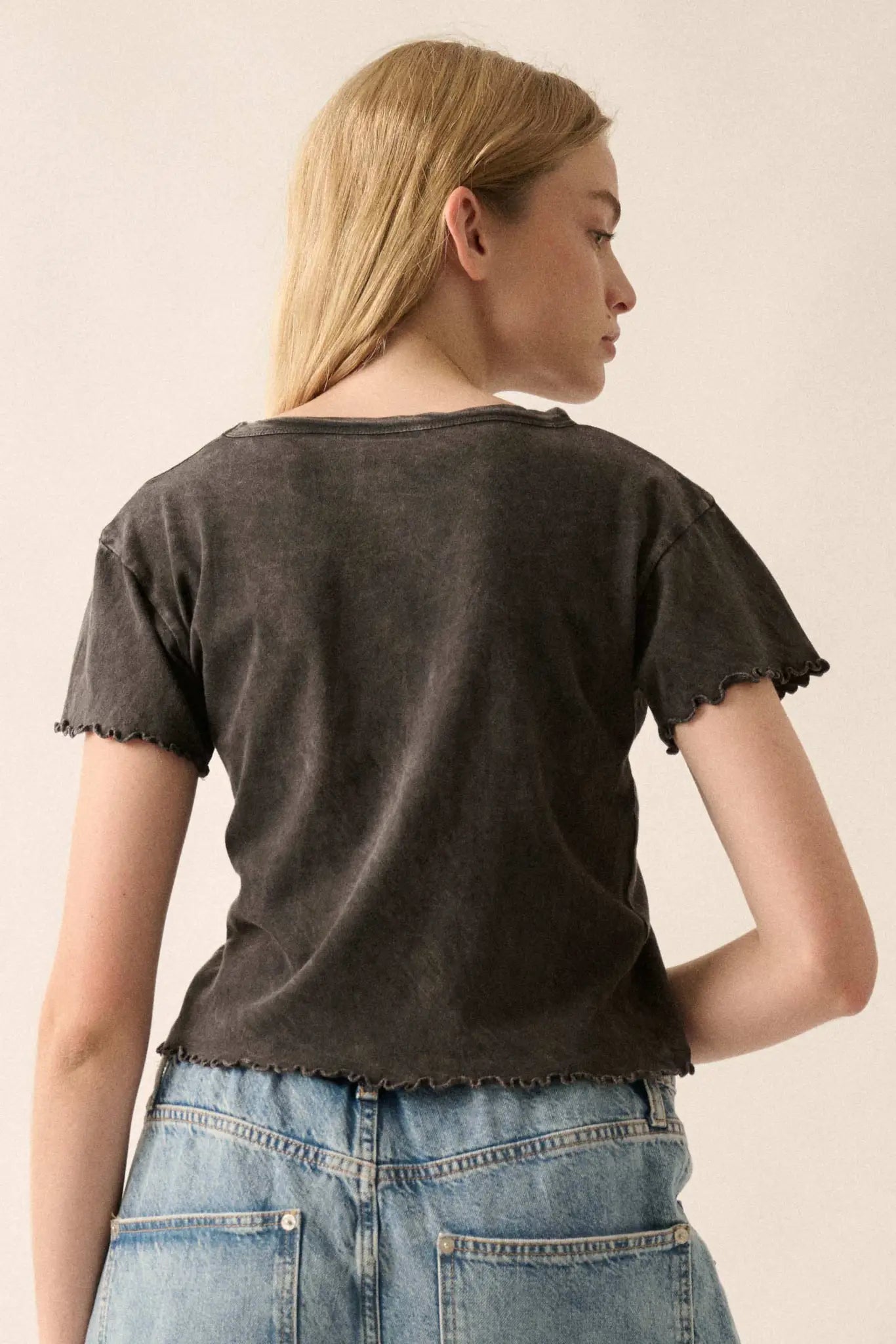 You're a Peach Cropped Graphic Baby Tee