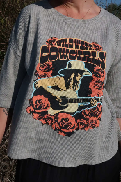 Wild West Cowgirls Thermal Graphic Tee