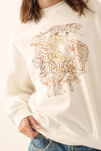 Tiger Troupe Oversize Graphic Sweatshirt