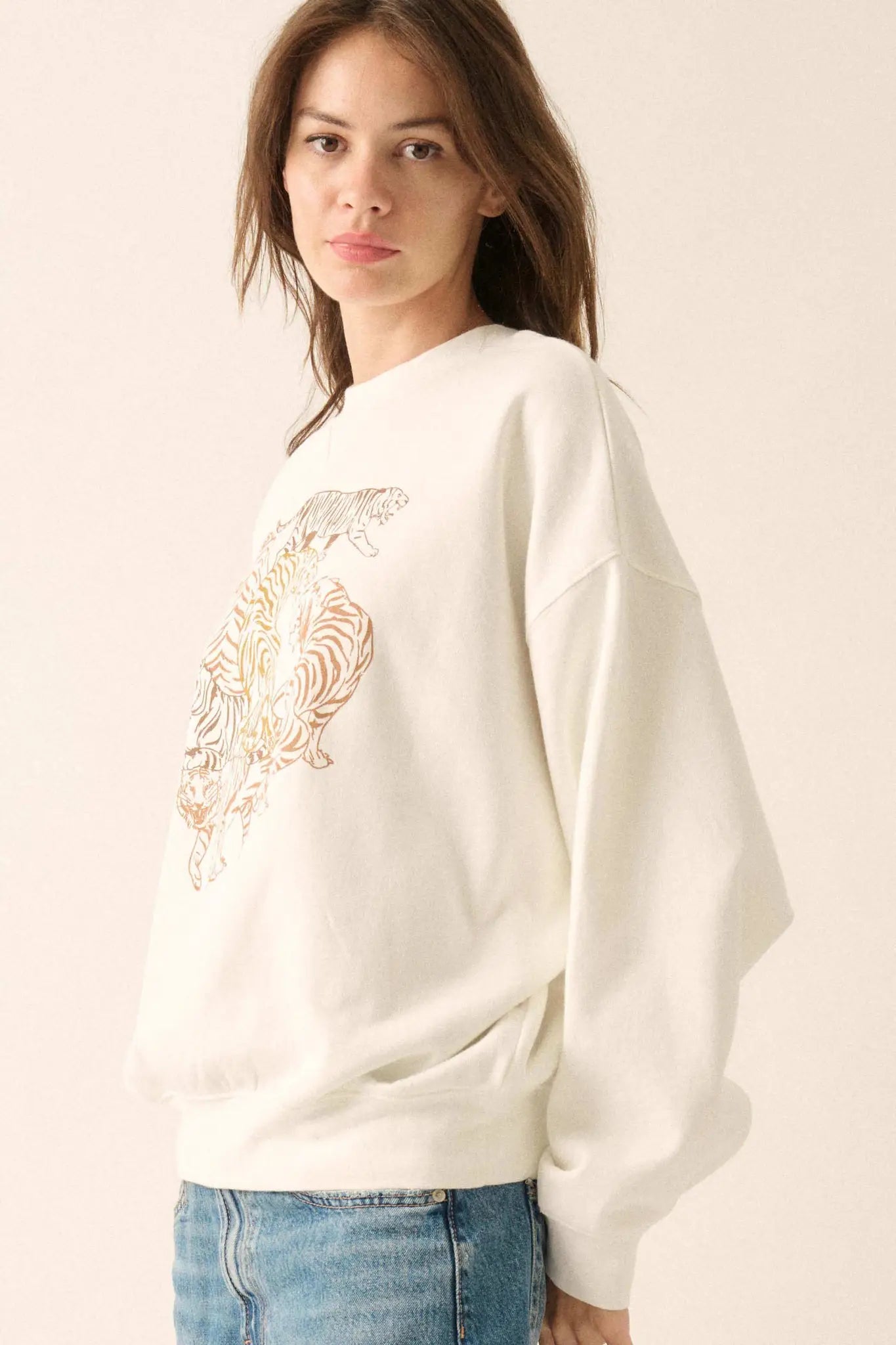 Tiger Troupe Oversize Graphic Sweatshirt