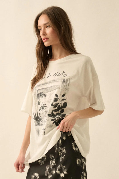 Val di Noto Sicily Oversize Graphic Tee