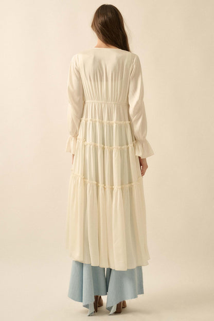 Sweet Juliet Ruffled High-Low Layering Midi Dress