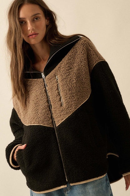 Winter Games Chevron Colorblock Fleece Jacket