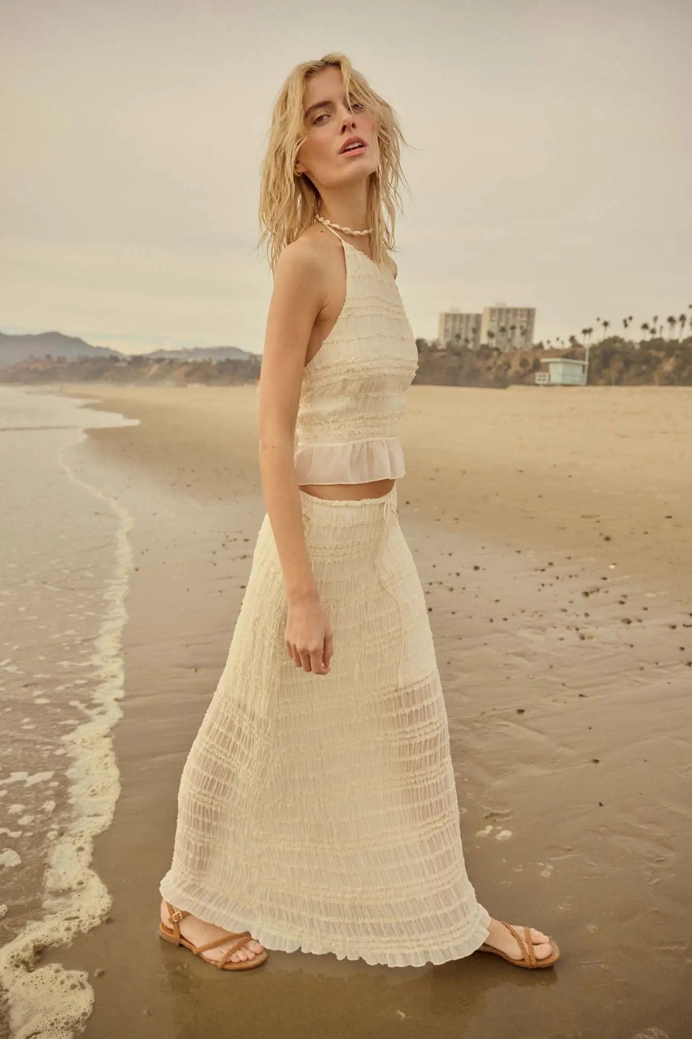 Whisper My Name Ruffled Chiffon Maxi Skirt