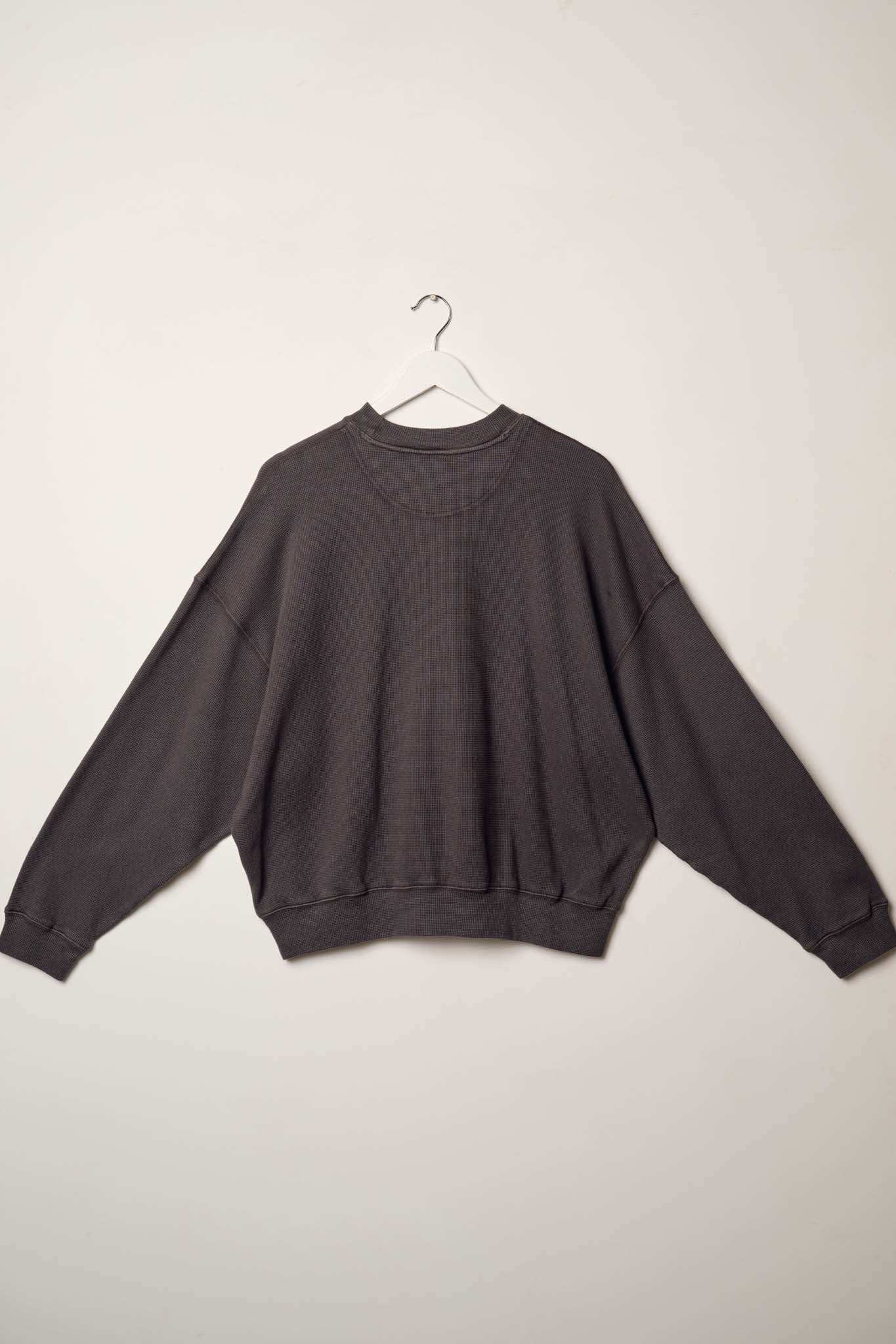 Stay Toasty Garment Dyed Thermal Pullover Top