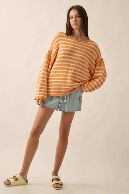 Stripe Hype Oversized Striped Sweater