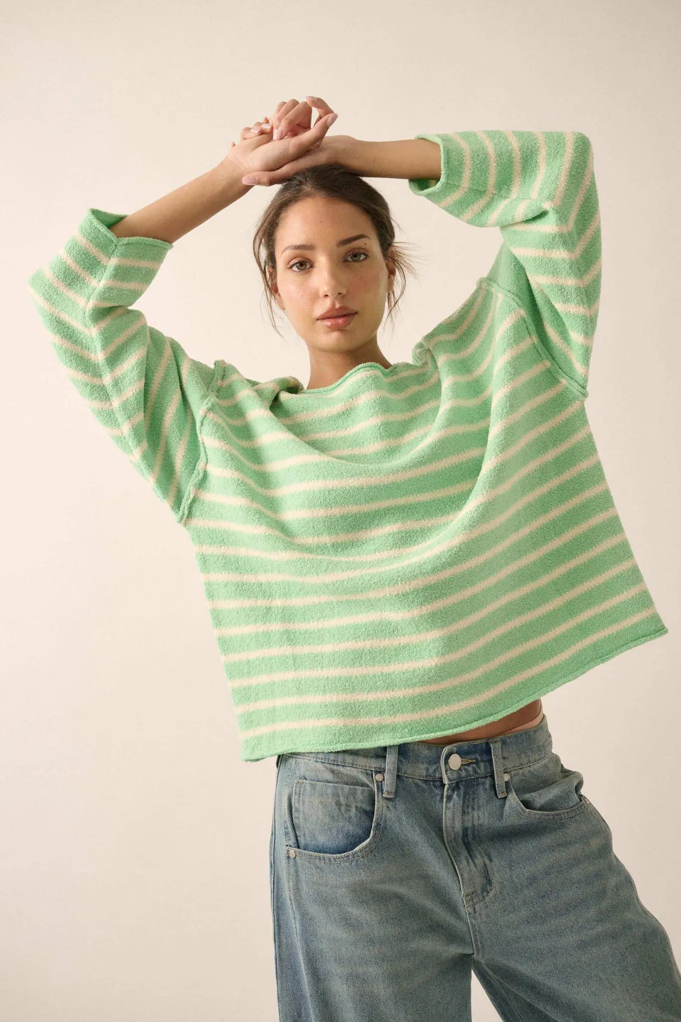Stripe Hype Oversized Striped Sweater