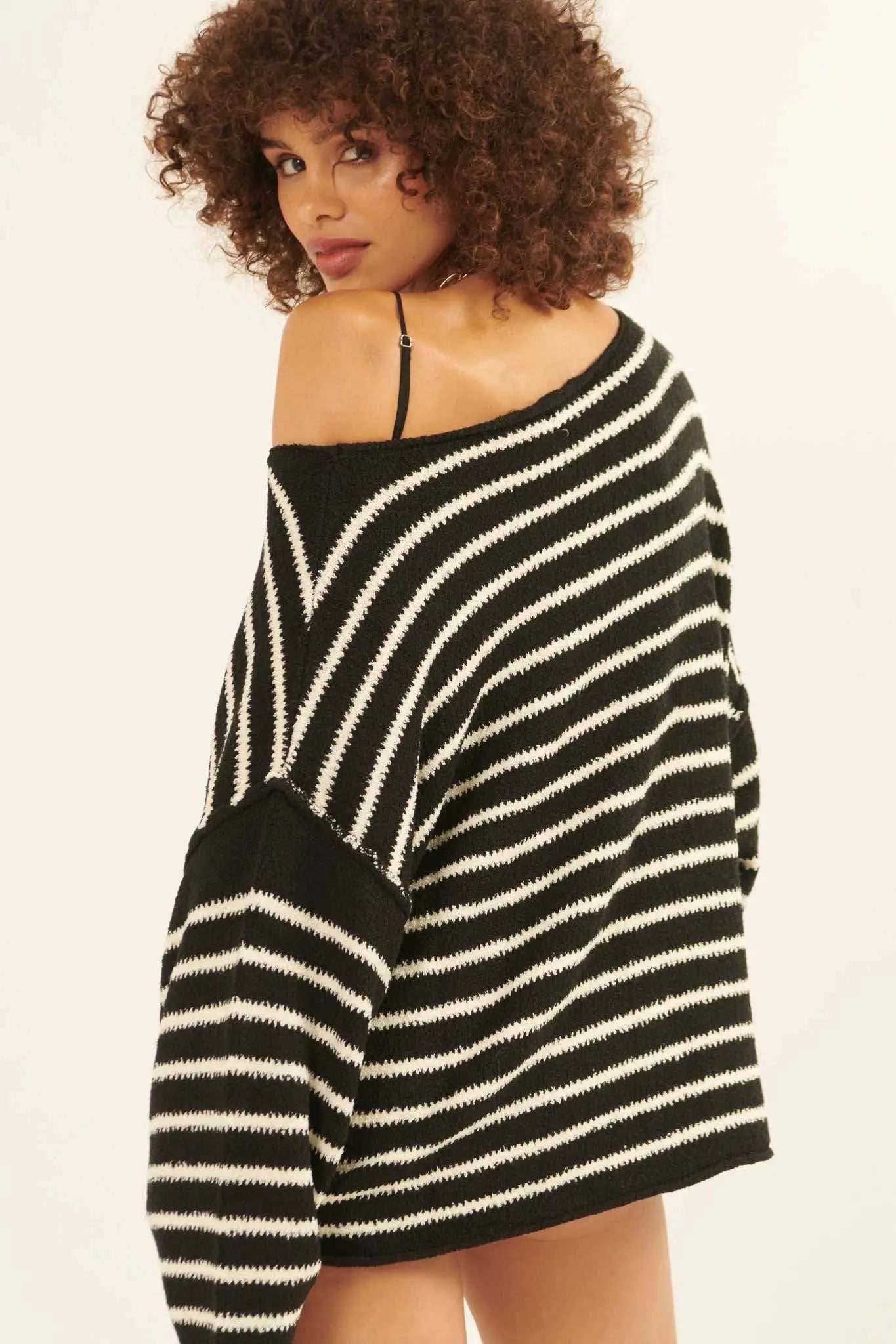 Stripe Hype Oversized Striped Sweater