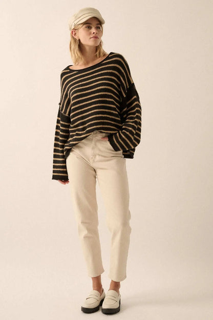 Stripe Hype Oversized Striped Sweater
