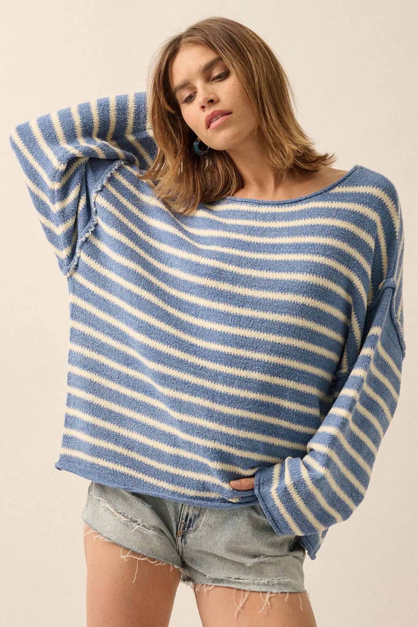 Stripe Hype Oversized Striped Sweater