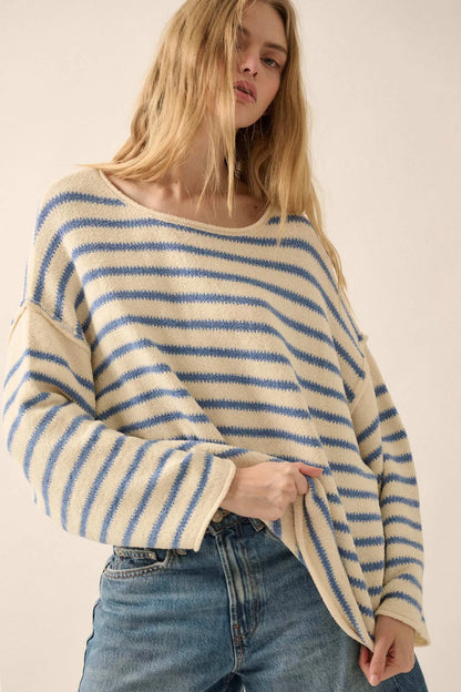 Stripe Hype Oversized Striped Sweater