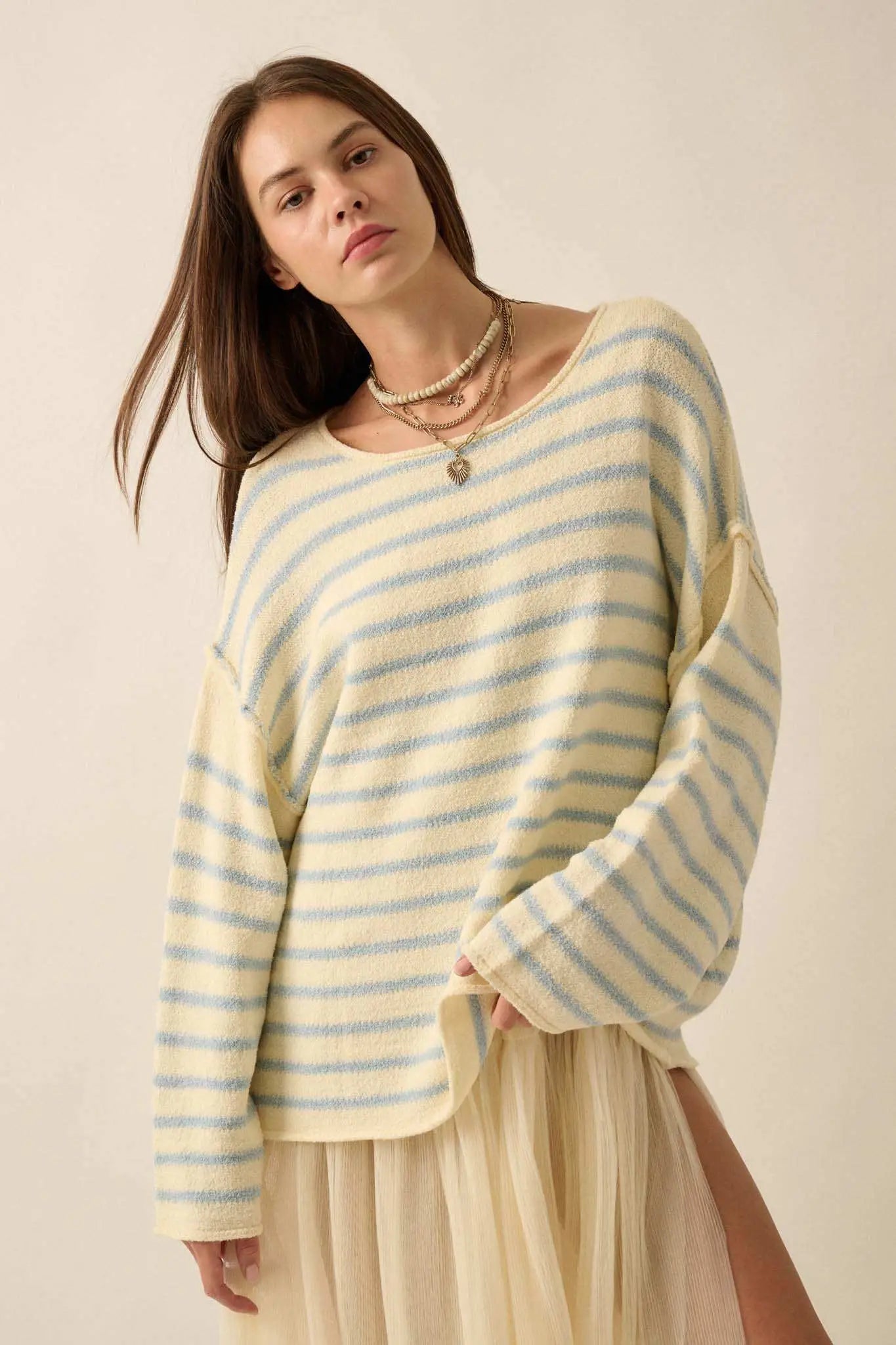 Stripe Hype Oversized Striped Sweater