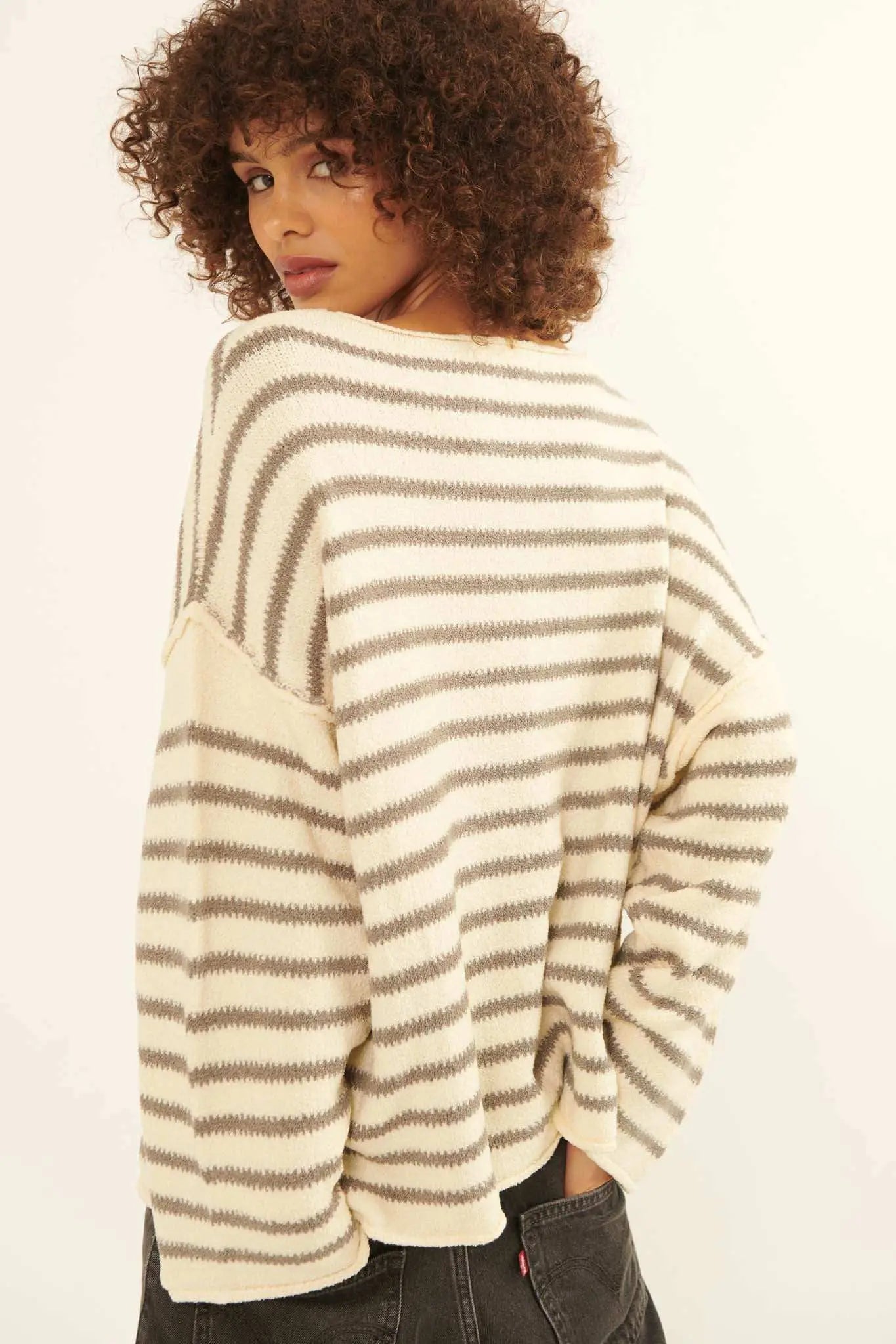 Stripe Hype Oversized Striped Sweater