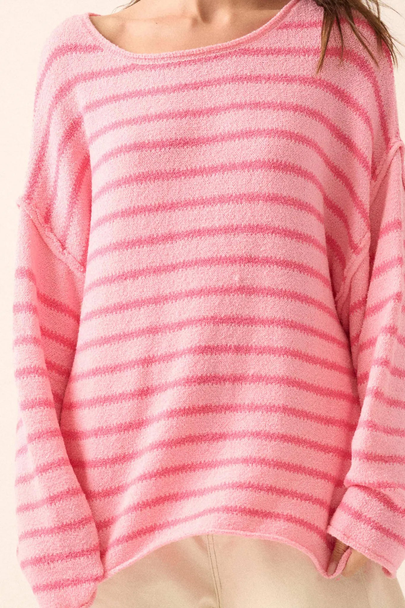 Stripe Hype Oversized Striped Sweater