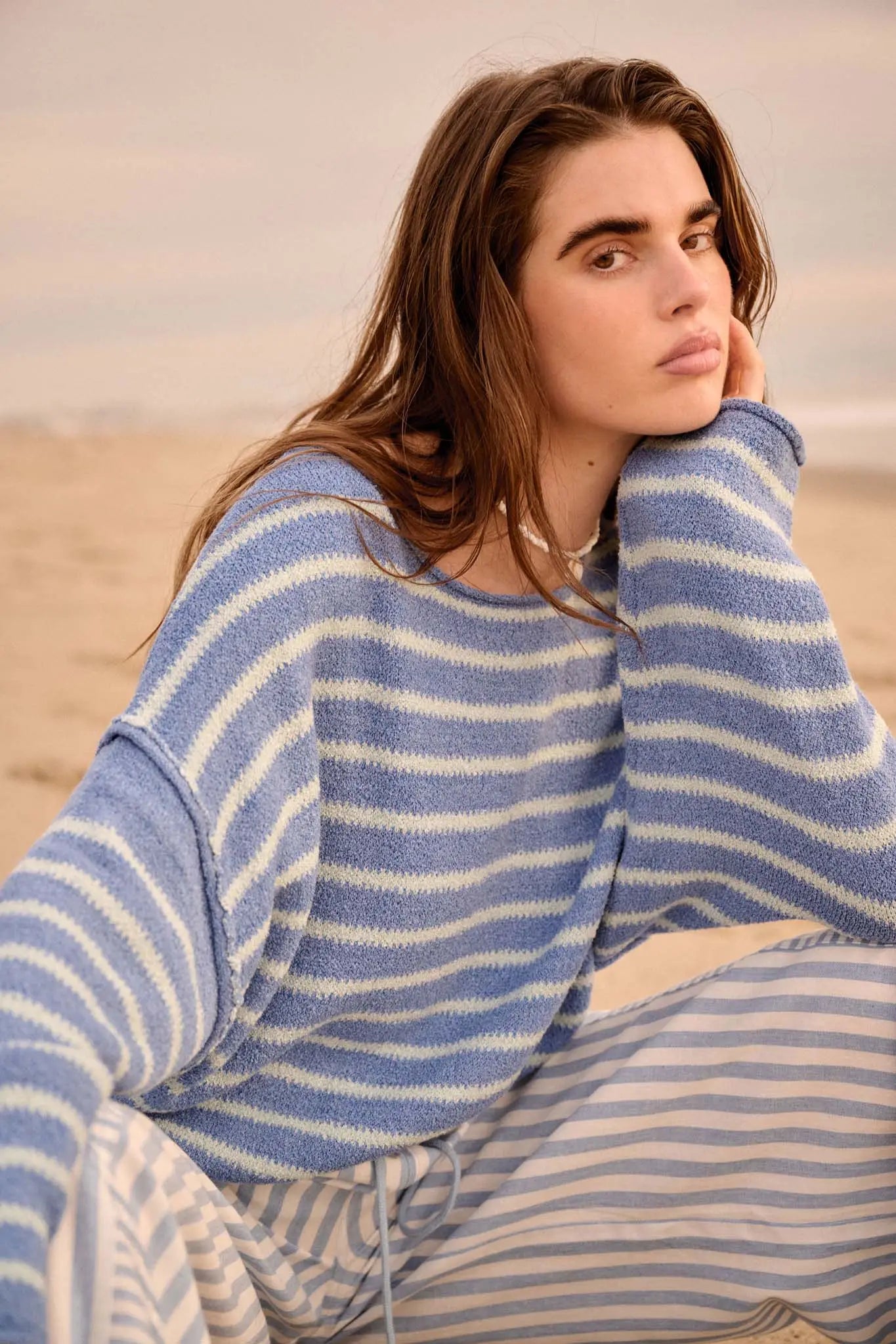 Stripe Hype Oversized Striped Sweater