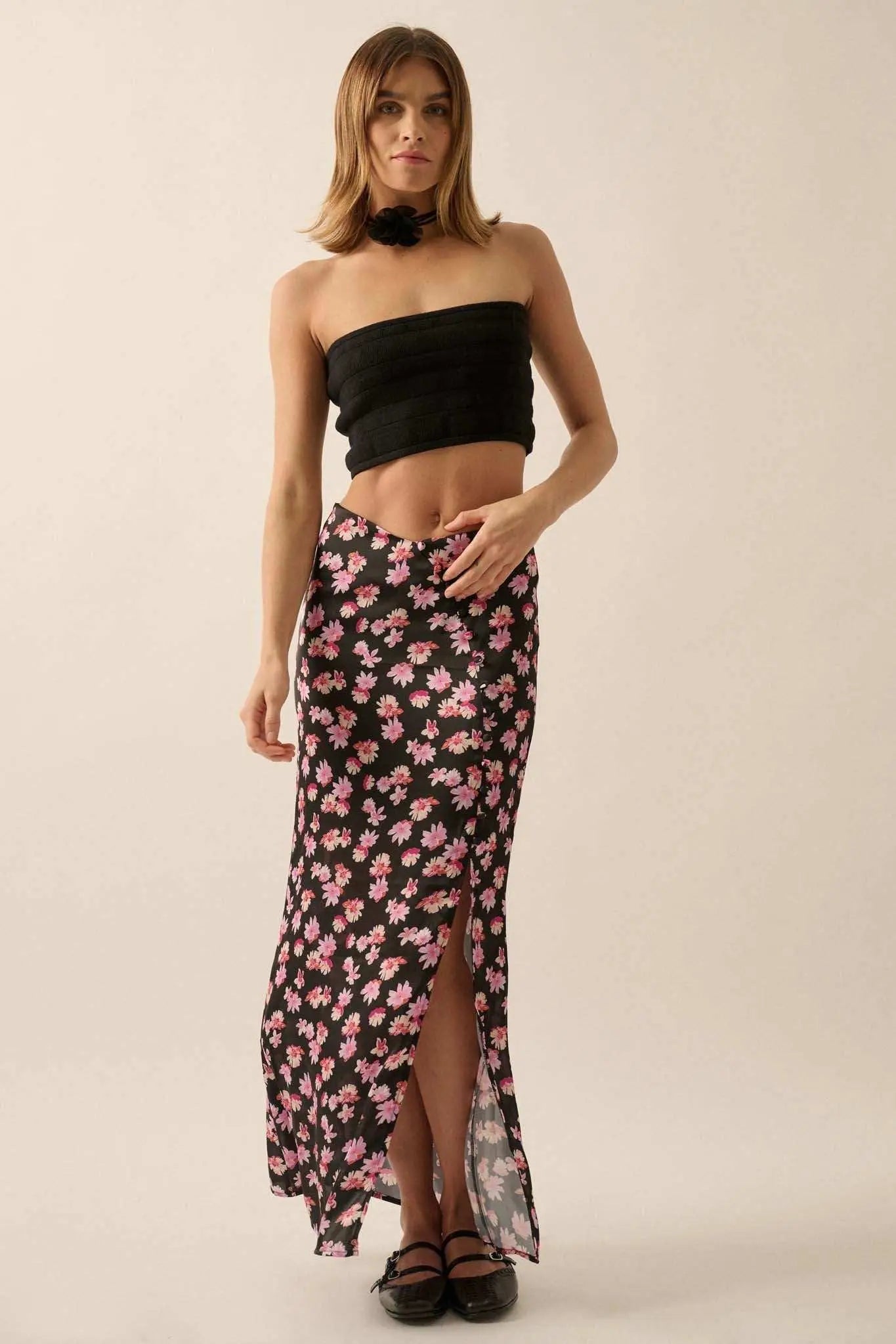 Totally Tubular Ribbed Knit Bandeau Tube Top
