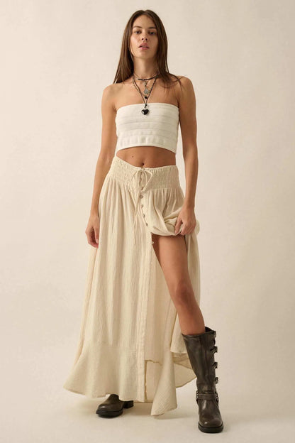 Totally Tubular Ribbed Knit Bandeau Tube Top