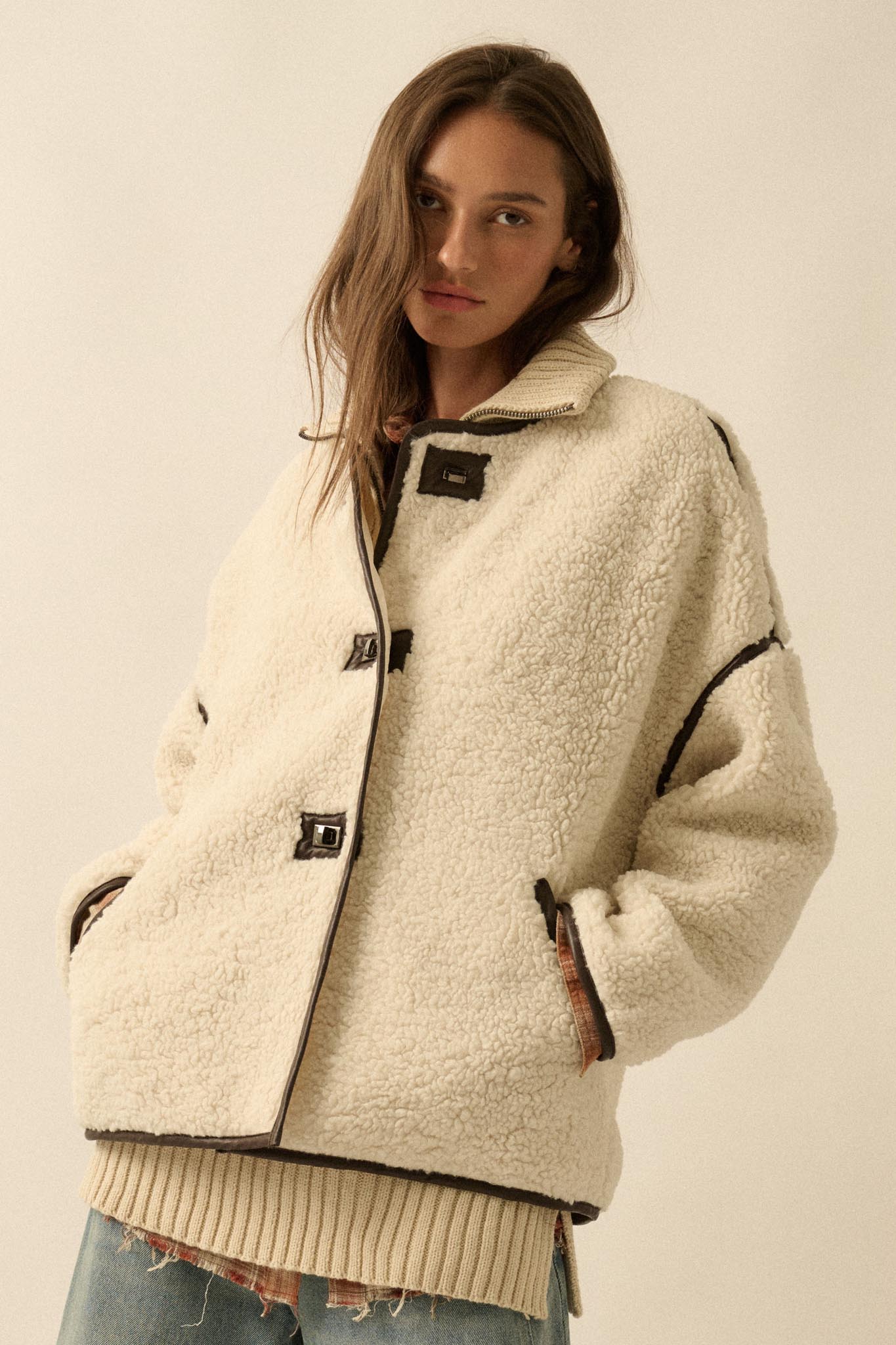 Tibetan Trail Sherpa Fleece Toggle Jacket