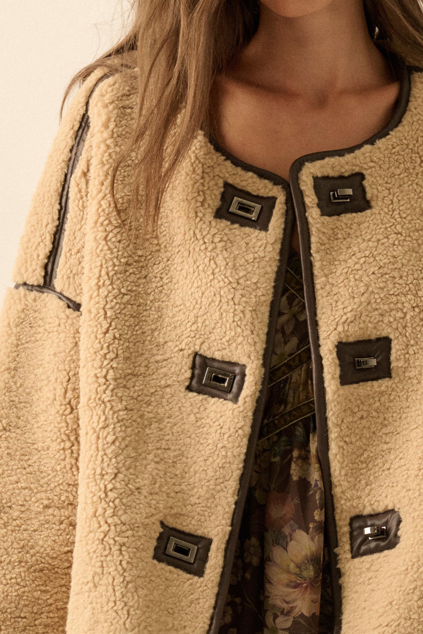 Tibetan Trail Sherpa Fleece Toggle Jacket