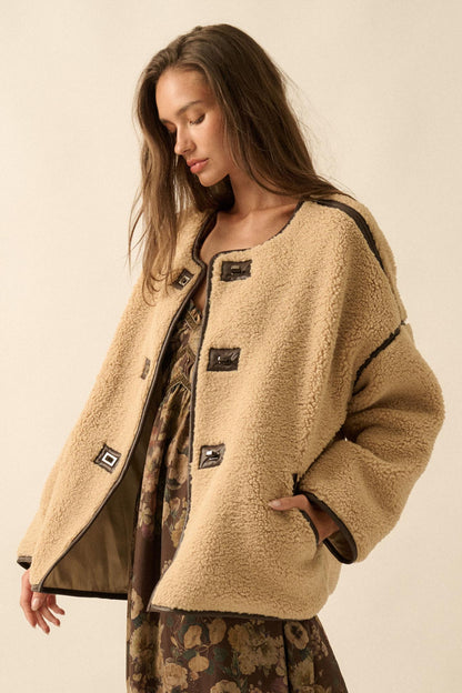 Tibetan Trail Sherpa Fleece Toggle Jacket