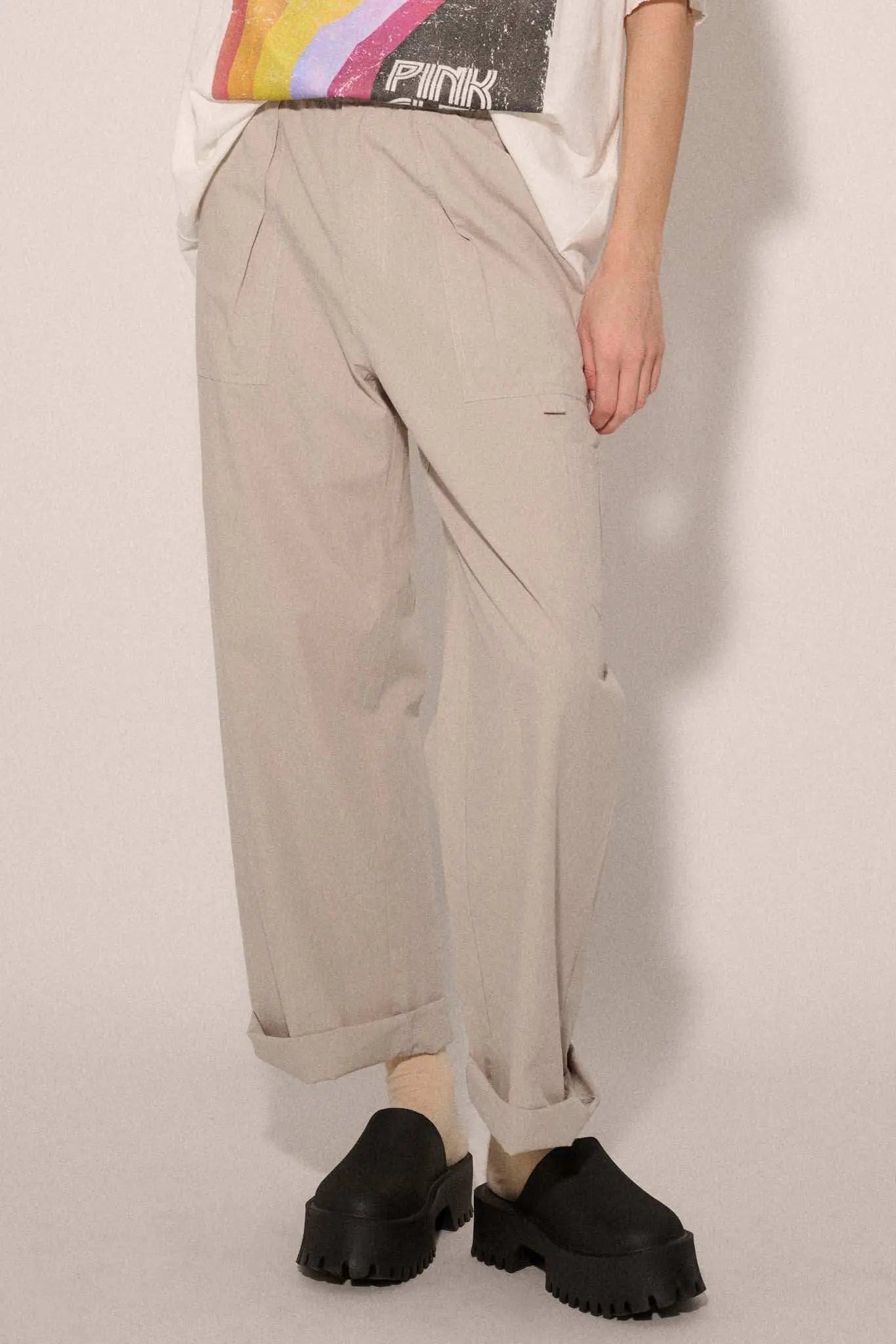 Walk Tall Straight-Leg Cotton Twill Cargo Pants