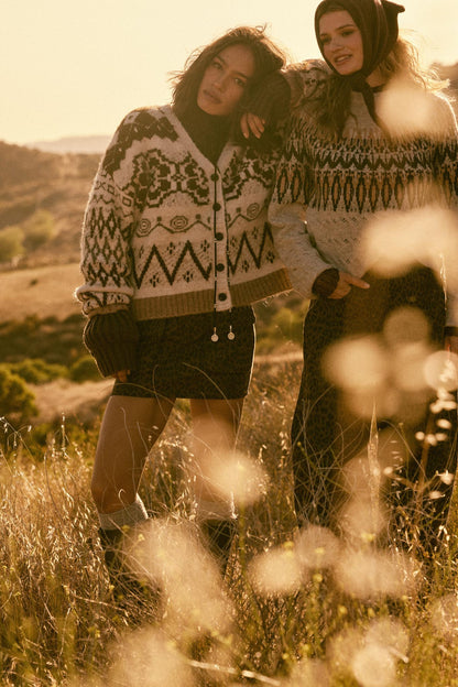 Summit Trail Brushed Alpine-Knit Cardigan