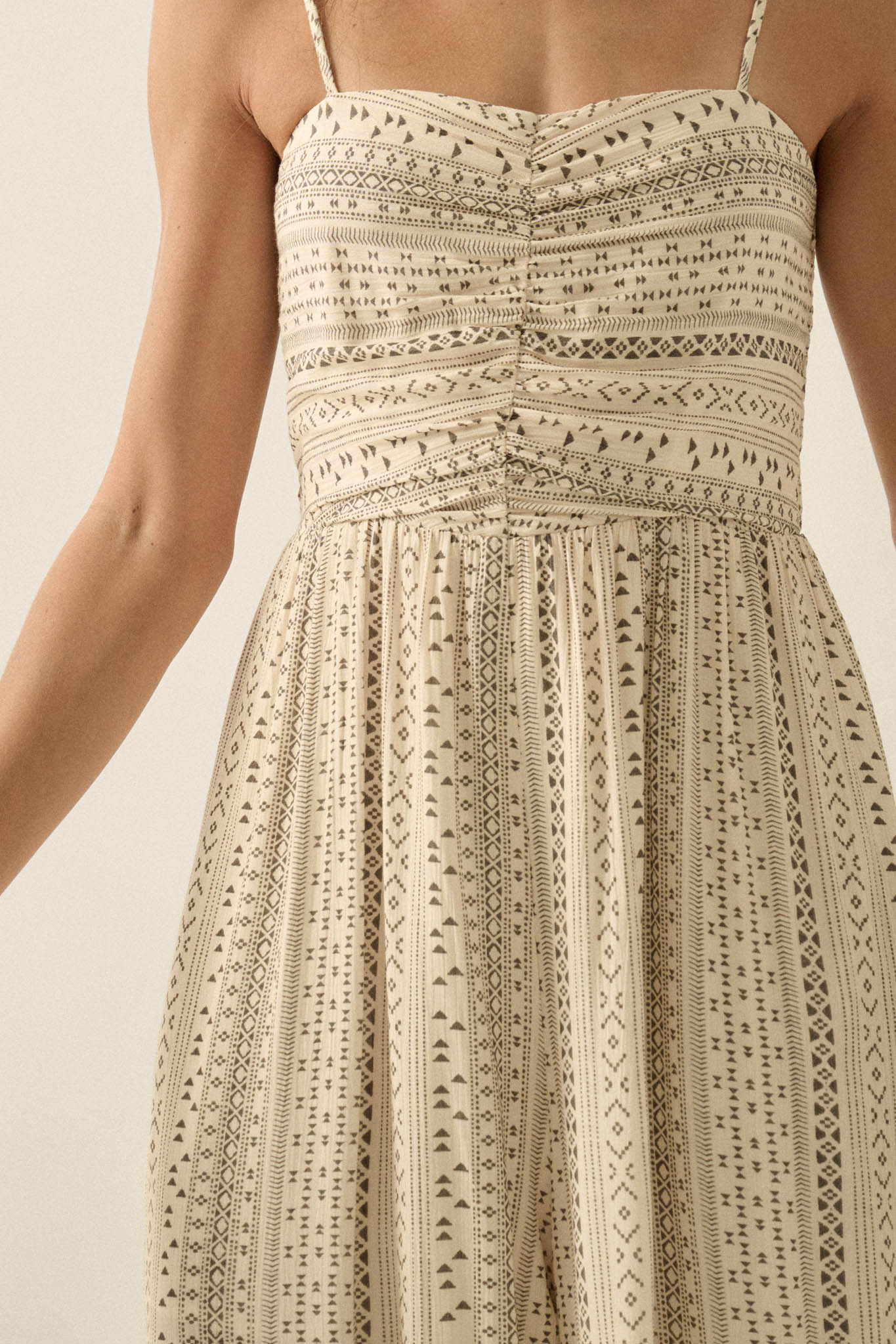 Wild Adventure Geo-Print Tiered Wide-Leg Jumpsuit