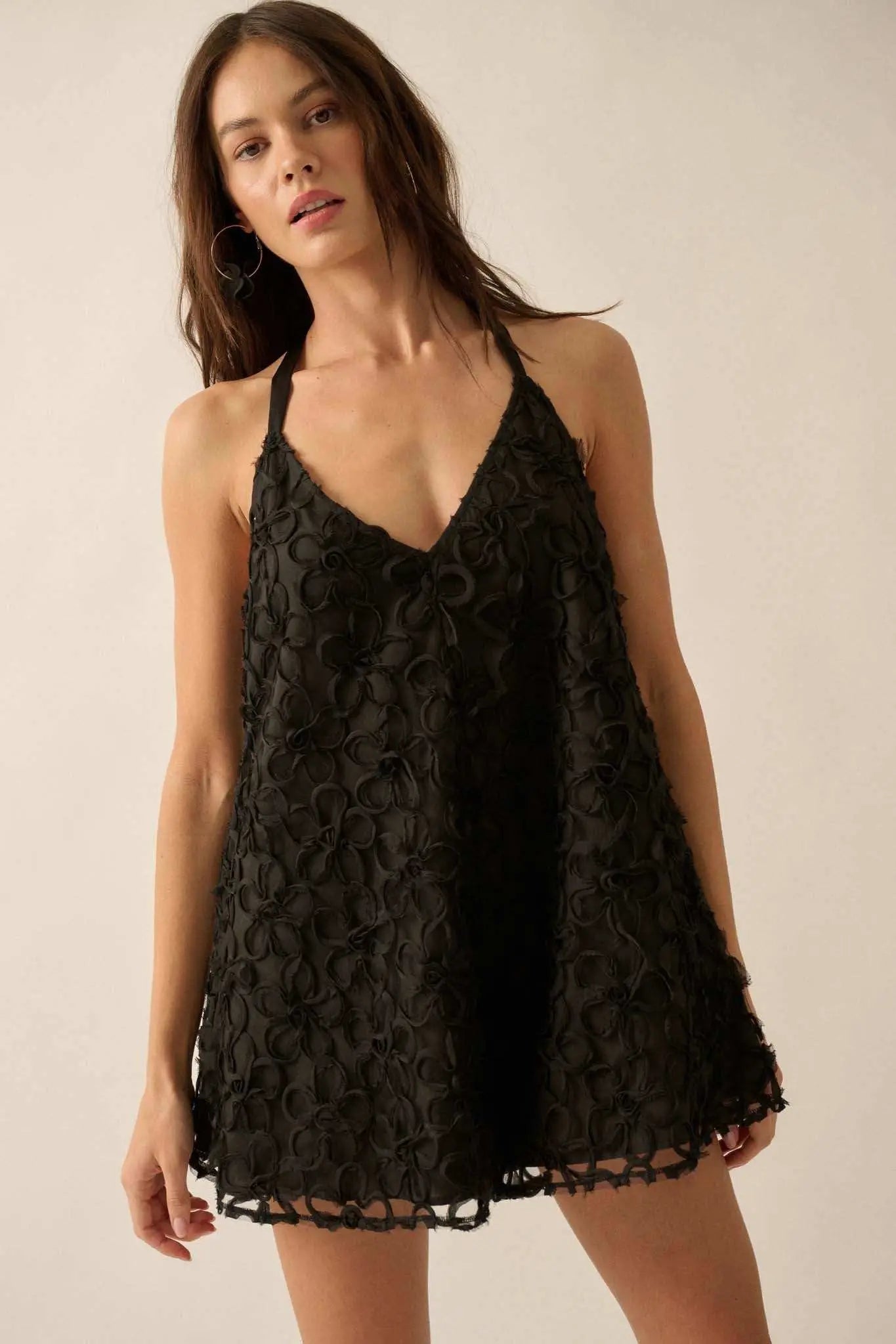 Wistful Beauty Floral Ribbon Lace Babydoll Romper
