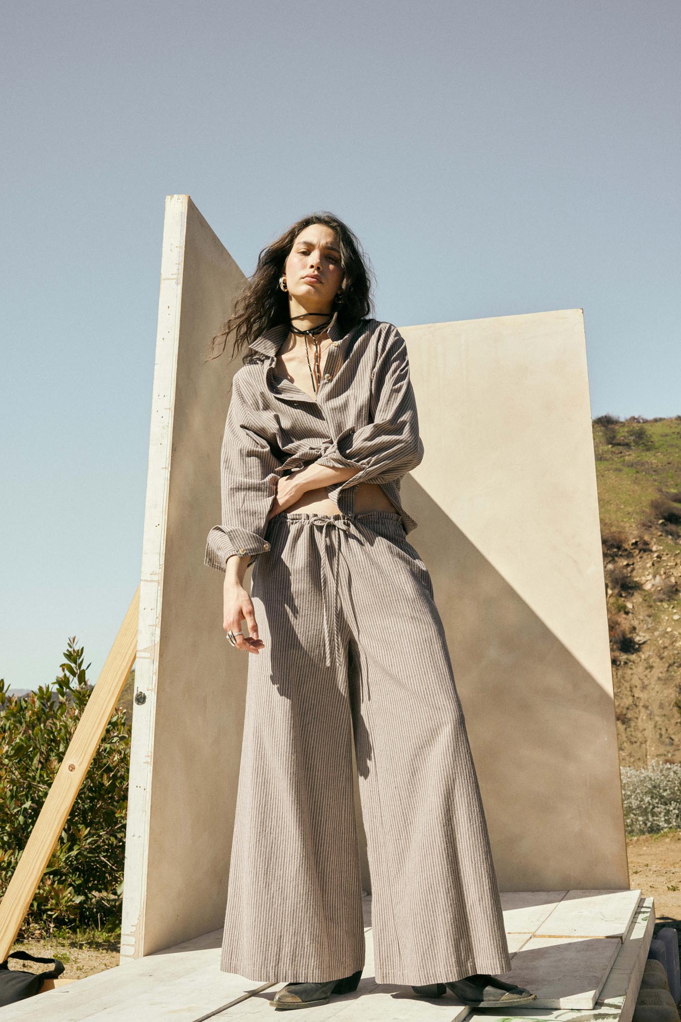 Straight Ahead Double Pinstripe Button-Up Shirt