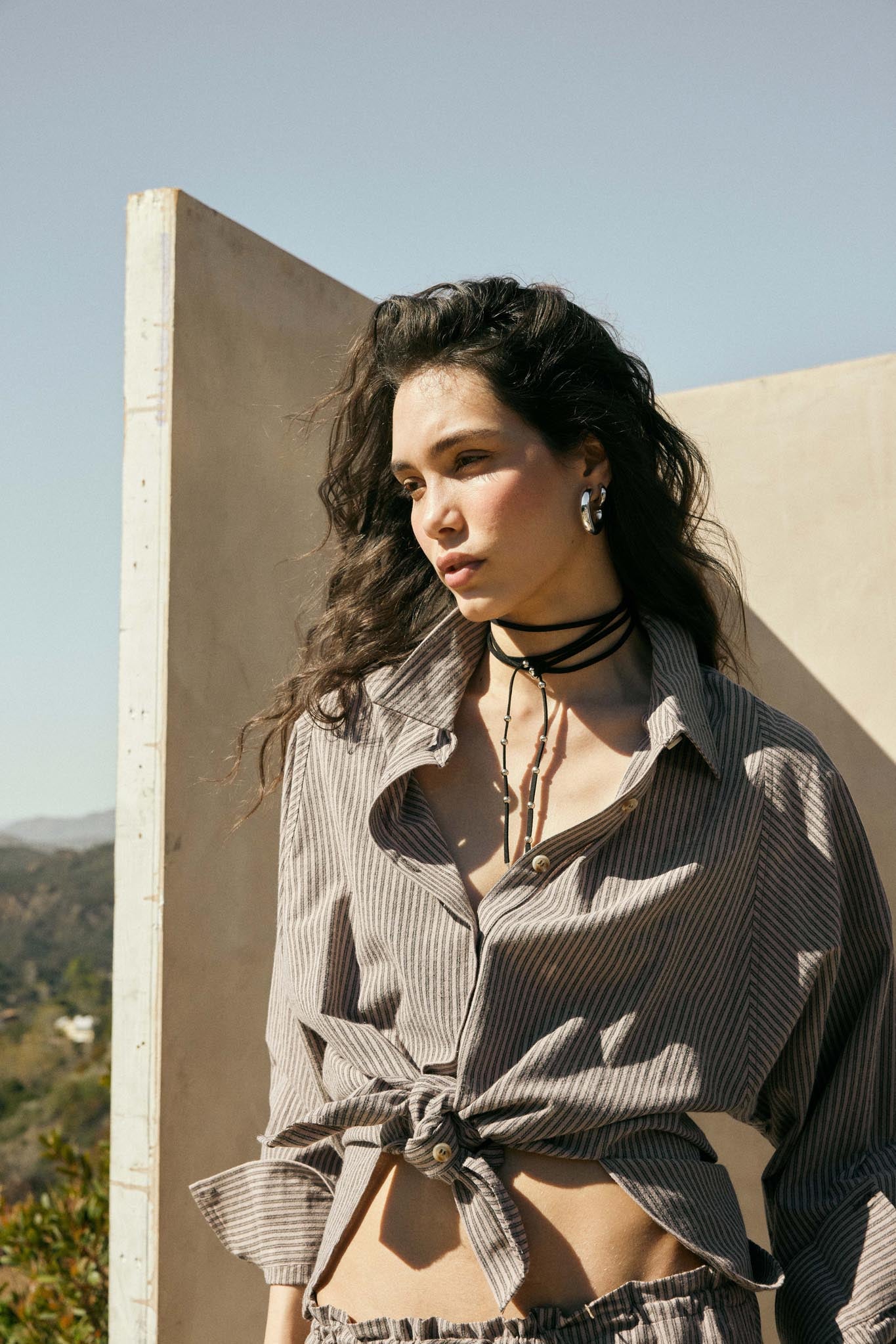 Straight Ahead Double Pinstripe Button-Up Shirt