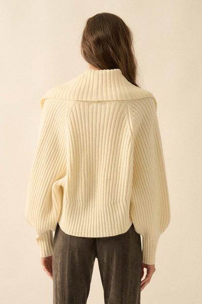 Way of Life Rib-Knit Shrug and Sleeveless Crop Top