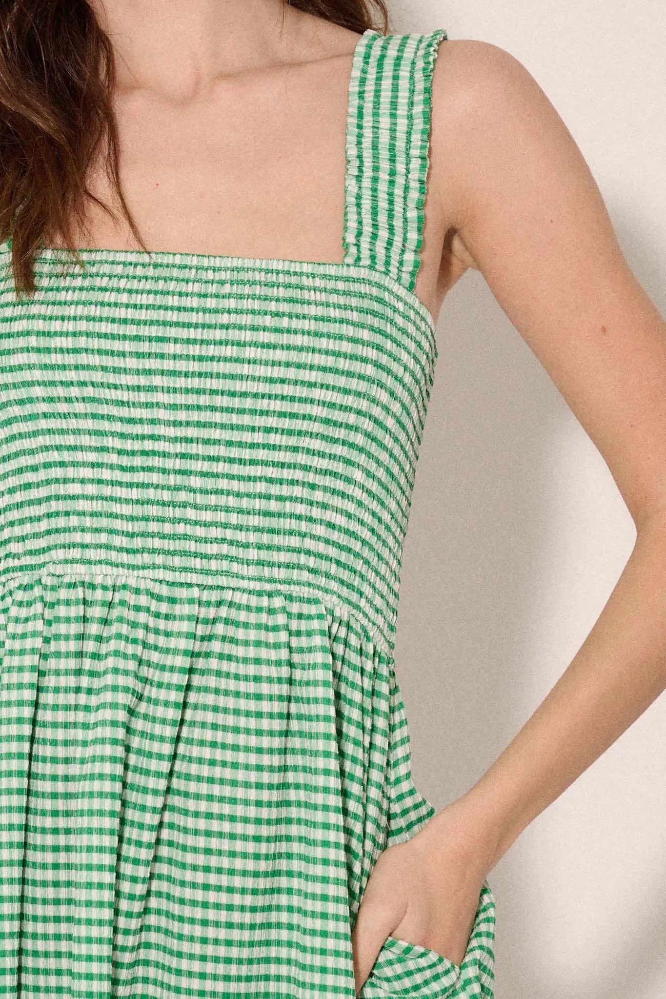 Sugar Rush Smocked Gingham Mini Sundress