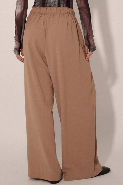 Walk this Way Wide-Leg Elastic-Waist Pants