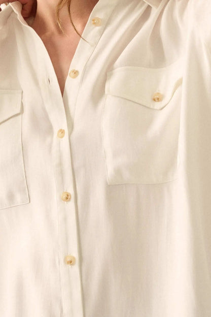 Work Ethic Solid Button-Up Pocket Shirt