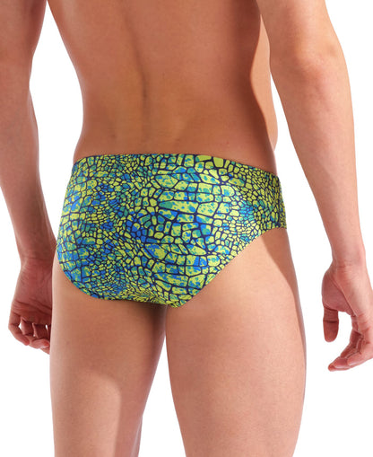 Arena Snakeskin Swim Brief – Green
