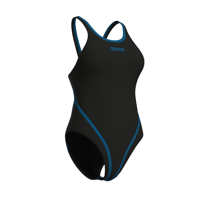 Arena Solid Hyperflow Tech Back Swimsuit - Sort/Blå