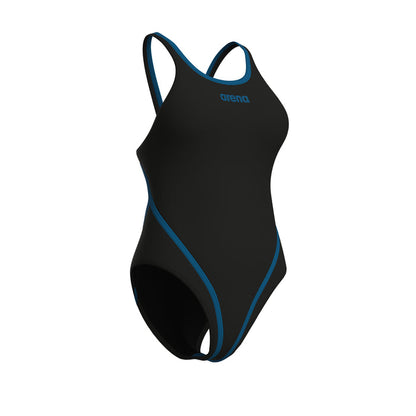 Arena Solid Hyperflow Tech Back Swimsuit - Sort/Blå