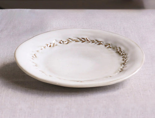 Beatriz Ball Ceramic Valentina Salad Plate in Dusty White